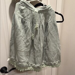 Rylee and cru Mint Green girls Skirt size 6-7